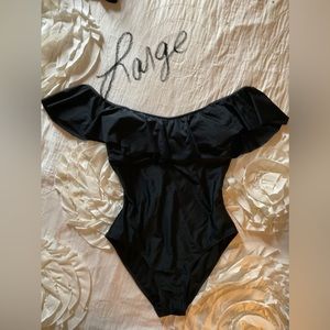 Super cute off shoulder bathing suit